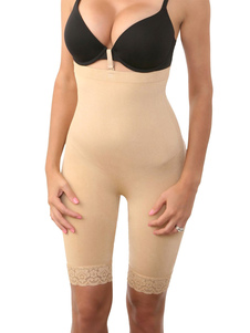 Corset en spandex beige creusé