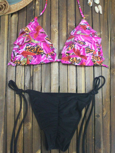 Beau Bikini Maillot de bain lacets bretelles pour femme