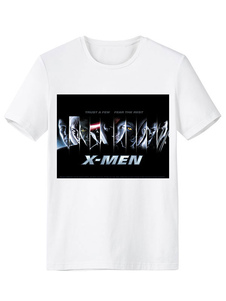 X-Men blanc imprimer T-Shirt Cartoon synthétique