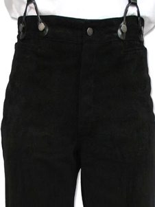 Costume rétro noir en coton