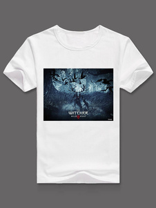 Le T-Shirt de Witcher synthétique blanc