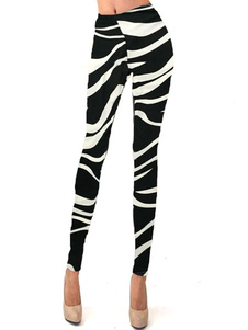 Caleçon féminin noir en romanknit zébré