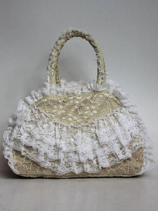 Sac de lolita Joli blanc avec dentelle