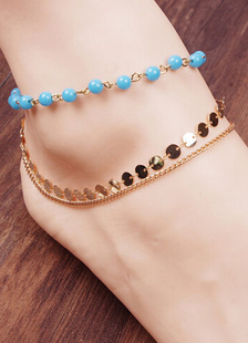 Chaîne de corps multicolor Anklet Bohème pour femmes