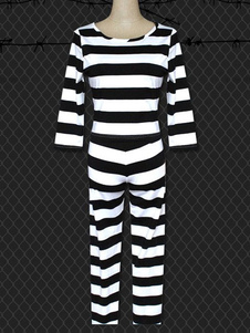 Prison École Fujino Kiyoshi Cosplay Costume Rayures deux tons Prisoner Synthétique