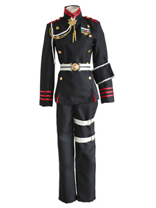 Le Séraphin de la Fin Seraph Guren Ichinose noir Costume Cosplay tissu uniforme