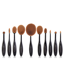 Pinceaux de maquillage noirs en crocodile 10