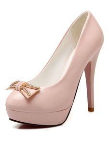 Escarpins beaux à plateforme à talons aigus