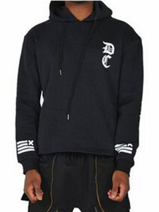 Sweat modeste en coton noir multicolore