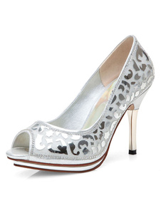 Chaussures de mariage à talons mocassin