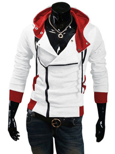 Color Block façonnage coton mélange Hoodie pour les hommes