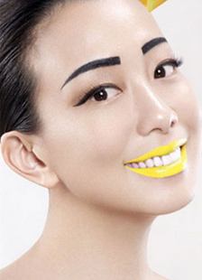 Jaune rouge à lèvres peau éclaircissant pour les femmes