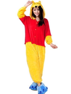Multicolore Winnie l'ourson Polyester Jumpsuit Costume