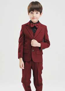 Costume de costume noeud papillon Polyester enfants garçonnet Bourgogne