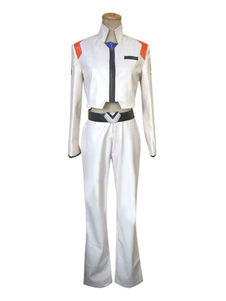 Pantalon blanc Neon Genesis Evangelion uniforme tissu