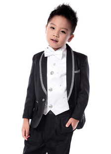 Noir costume papillon coton Chic mélange Polyester costume du garçon