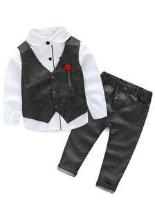 Costume de costume boutons coton mélange enfants garçonnet multicolor