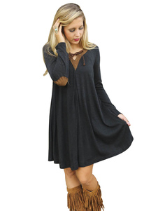 Robe courte acrylique multicolore Maj-robe Patch