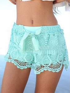 Arctiques arcs bleus dentelle Sexy Shorts pour femmes