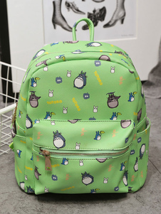 Totoro sac à dos vert PU imprimer Anime Bag