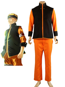 Naruto Uzumaki Naruto Toussaint Cosplay Costume Couleur Block Uniforme