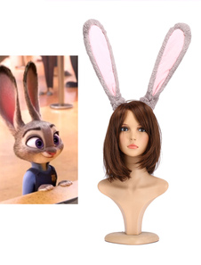 Zootopia Judy Hopps Lapin Cosplay Accessories Oreilles Tails Synthétique
