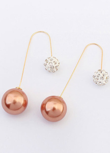 Boucles d'oreilles or Chic boucles d'oreilles métal pour femmes