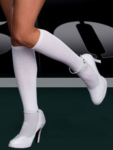 Bas blancs Spandex Angel Cosplay bas