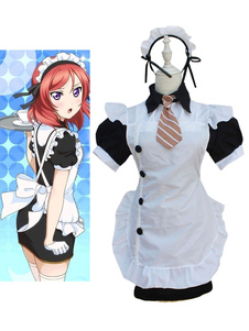 LoveLive ! Nishikino Maki Maid Toussaint Cosplay Costume