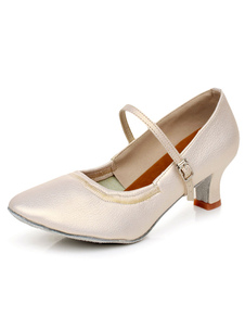 Danse latine or pompes sangles PU Chic talons hauts pour femmes