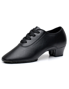 Danses latines noir talons sangles bout pointu lacets chaussures d'unité centrale