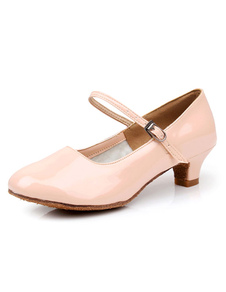 Danse latine rose sandales sangles PU talons pour femmes