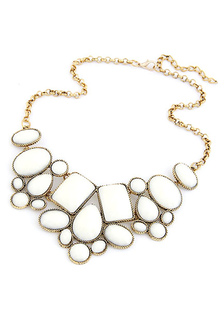 Collier multicolore motif géométrique tendance Metal collier pour femme