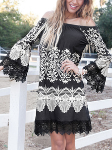 Deux tons robe dentelle mousseline de soie robe