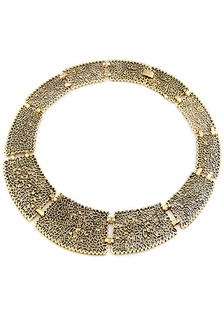Collier en or anneau forme taillée collier en métal pour femmes
