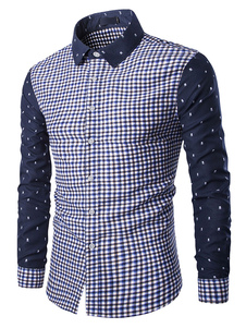 Chemise coton imprimé multicolore chemise pour hommes