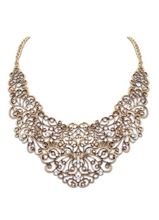 Collier en or découpe tendance Metal collier pour femme