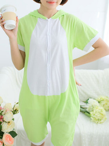 Costume de grenouille verte capuche coton pyjama