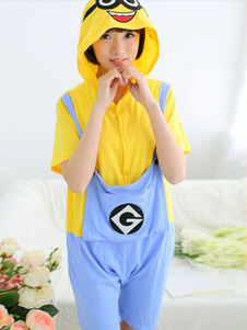 Sbires multicolores Costume pyjama de coton à capuchon