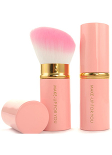 Jeu de maquillage poudre rose brosse fibres synthétiques