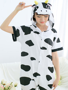 Costume de vache bicolore capuche coton pyjama