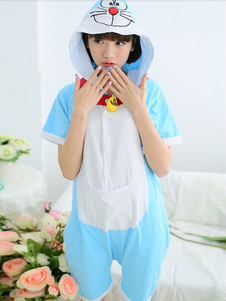 Costume de Doraemon bleu capuche coton pyjama