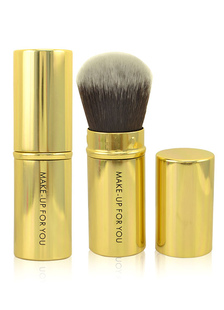 Set de maquillage de fibres synthétiques pour le pinceau poudre d'or