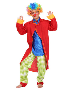 Halloween Costumes de Clown unisexe rouge