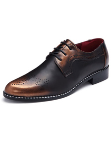 Multicolor en cuir chaussures lacets PU chaussures pour hommes
