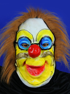 Masque Latex Halloween masque de Clown multicolore