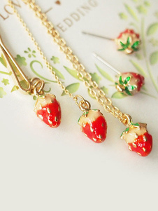 Lolita or collier fraise modèle synthétique collier pour femme