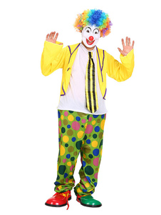 Toussaint Cosplay Costume multicolore Clown Costume Polka Dot Polyester