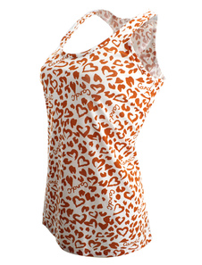 Camis multicolor sangles réservoir Polyester impression pour femmes