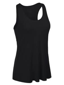 Camis noir sangles Slim Fit coton Tank pour femmes